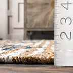 nuLOOM Hand Braided Marla Denim And Jute Diamonds Area Rug, 5x8, Off-white - color: Marla Off-white, size: 5' x 8' (Rectangular)