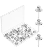 Mr. Pen Double Headed Picture Nails - 50 Pack, Silver, Tacks for Wall Hangings - color: Silver, size: 50 Pack