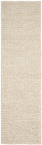 SAFAVIEH Natural Fiber Collection Runner Rug - 2'3" x 8', Ivory, Handmade Jute, Ideal for High Traffic Areas in Living Room, Bedroom (NF520A) - size: 2'3" x 8' (Runner)