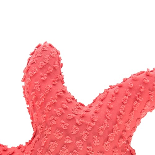 C&F Home Coral Starfish Shaped Decorative Accent Throw Pillow 25" x 25" All Seasons Summer Beach Coastal Nautical Home Living Room Couch Chair Sofa Bed Bedroom Decor Decoration 25" x 25" Coral - color: Coral
