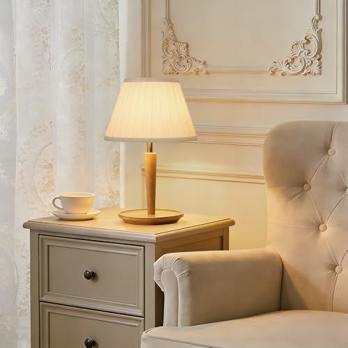 Small Pleated Lamp Shades Set of 2, White Empire Lamp Shades, 5.5" Top x 10" Bottom x 6.6" High, Small Lamp Shades for Table Lamps, Bedside Lamps, Wall Sconces, Spider, Bulb Clip Adapters Included - color: Pleated White