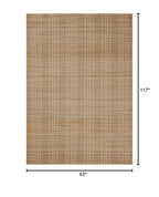 Loloi Chris Loves Julia Judy Collection JUD-01 Natural/Cream 7'-9" x 9'-9" Area Rug - color: Natural / Cream, size: 7'9" x 9'9" (Rectangular)