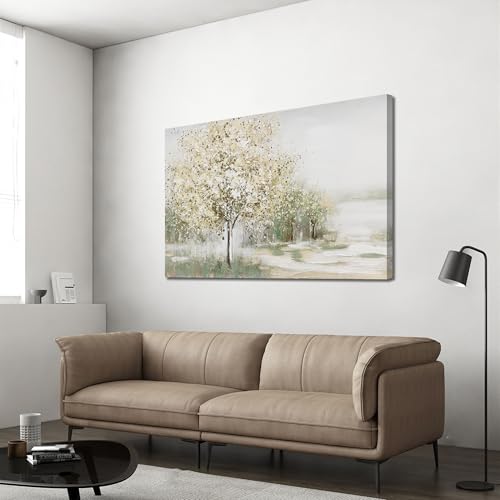 Canvas Wall Art Decor Wall Art Pictures for Living Room Canvas Art Wall Decor Artwork for Walls Natural Landscape Wall Art Decor Vintage Tree Wall Art Prints 24" X 36" for Bedroom Office Kitchen - color: Green, size: 36"L x 24"W