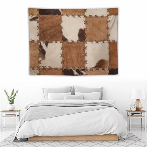 DDCBNS Cowhide Tapestry Wall Hanging,3D Printed Farm Animal Skin Cow Fur Print Brown Wall Hanging Tapestry Wall Art Home Décor for Bedroom Living Room Dorm Wall Décor 40" x 30" - color: Animal Skin_9, size: 40"L x 30"W