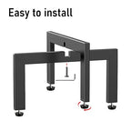 Plant Stand Indoor, Heavy Duty Metal Cross Shape Flower Pot Holder with Adjustable Feet for Uneven Floor, Easy Assembly, Suitable for 4" - 10" pots, Black - size: 1 Pack - Small