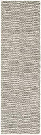 SAFAVIEH Natura Collection Runner Rug - 2'3" x 6', Silver, Handmade Wool Blend, Textured Design, Ideal for Hallway, Bedroom, Foyer (NAT620C) - color: Silver, size: 2'3" x 6' (Runner)