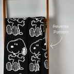 Franco Collectibles Peanuts Snoopy Bedding Soft Cozy Chic Dreams Feather Knit Intarsia Throw Blanket, 50 in x 60 in, (Officially Licensed Product) - color: Peanuts, size: 50 in x 60 in