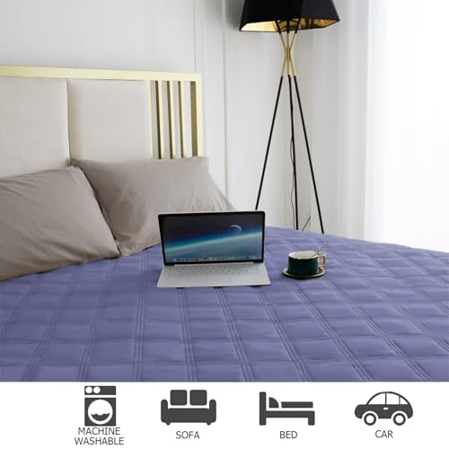 Ameritex Waterproof Dog Bed Cover Pet Blanket with Anti-Slip Back for Furniture Bed Couch Sofa - color: Violetblue, size: 30x53 Inch (Pack of 1)