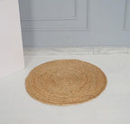 Handmade Boho Charm Farmhouse Jute Area Rug - 2' Round, Natural - color: Natural
