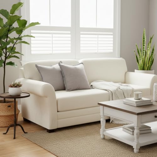 Sunday Praise Set of 2 Linen Fringe Decorative Pillow Covers 20x20 Inch Farmhouse Accent Boho Throw Pillow Cases with Tassels Cozy Soft Square Cushion Covers for Couch Sofa Bed Home Decor,Grey - color: Light Grey, size: 20" x 20" (Pack of 2)