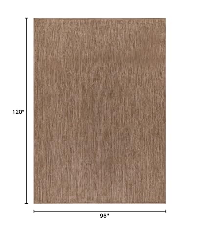 CAMILSON Outdoor Rug 8x10 Modern Area Rugs for Indoor and Outdoor Patios and Porches - Waterproof, Washable, Non-Shedding, Easy-to-Clean Outside Carpet (8 x 10, Solid - Jute) - color: Solid - Natural, size: 8' x 10' (Rectangular)