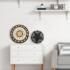 Tatuo 11 Pcs Boho Wall Basket Decor Bulrush Woven Wall Hanging Art Round Farmhouse Rustic Handmade Wicker for Summer Home, Bedroom, Living Room, Kitchen Decorations, Multi Sizes(Retro) - style: Retro