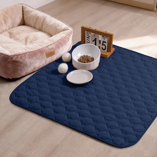 gogobunny 100% Double Sided Waterproof Dog Blanket Soft Pet Bed Cover Reversible Protect Furniture Couch Sofa Car for Puppy Large Dog Cat (Dark Navy/Light Navy, 30x30 Inch (Pack of 1)) - color: Dark Navy/Light Navy, size: 30x30 Inch (Pack of 1)