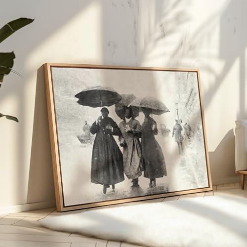 Monem Art Rainy Street Scene Print - Some People Stay in Your Heart Forever Poster - Black & White Art - Monochrome Office or Bedroom Decor - 8x10 Unframed Wall Art by Adam Dauria - color: Style-02, size: 8"L x 10"W