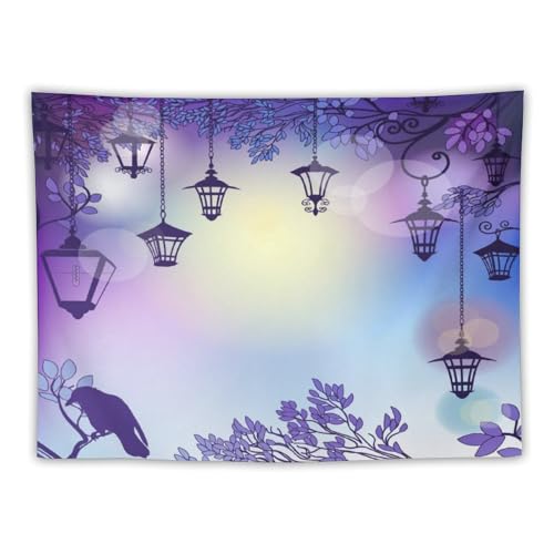 Houselerax Gothic Crow Tapestry,Black Birds Crow Gothic Dark Witchy Wall Hanging Decor Tapestries for Bedroom Living Room 60"x40" - color: Gothic-2, size: W60xL40in