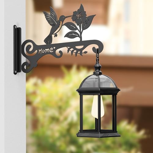 Metal Plant Hooks (2-Pack) - Decorative Wall Hangers with Bird Design for Indoor & Outdoor Use - Hanging Brackets for Plants, Flower Baskets, Bird Feeders, Lanterns - Patio, Garden, Home Decor - style: 2 Pcak Bird