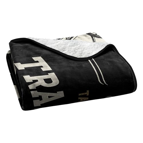 Northwest Yellowstone Silk Touch Sherpa Throw Blanket, 60" x 80", Train Station - color: Train Station, size: 60" x 80"