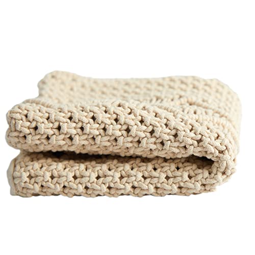 Nearly Natural 16in. Boho Woven Macrame Decorative Pillow Cover
