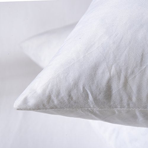 basic home® Hotel-Style Goose Feather Down Euro Pillow Insert for Sofa & Bed - 100% Odorless & Plump Cushion Filler - 233TC Cotton with Inner Liner to Prevent Poking (26x26 Inch) - size: 26x26