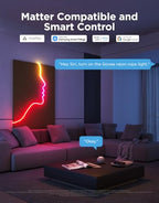 Govee RGBIC Neon Lights, LED Smart Neon Rope Light 2 Works with Matter, Alexa, Google Assistant, Custom DIY Neon Strip Lights for Bedroom and Holiday Decor, Softer Material, 32.8ft, White - size: 32.8ft