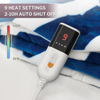 VENTIMI Electric Heated Blanket Full Size, 72" x 84" Heated Blanket with 9 Heat Levels & 2 to 10 Hours Auto Off, Fast Heating Blankets with ETL & FCC Certification, Navy - color: Navy, size: Full