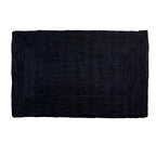 Super Area Rugs Farmhouse Jute Braided Rug - Reversible Natural Fiber- Eco Friendly Rug for Living Room - Kitchen - Entryway Hand Woven, Black, Rectangle 3' X 5' - color: Black, size: 3' x 5' (Rectangular)