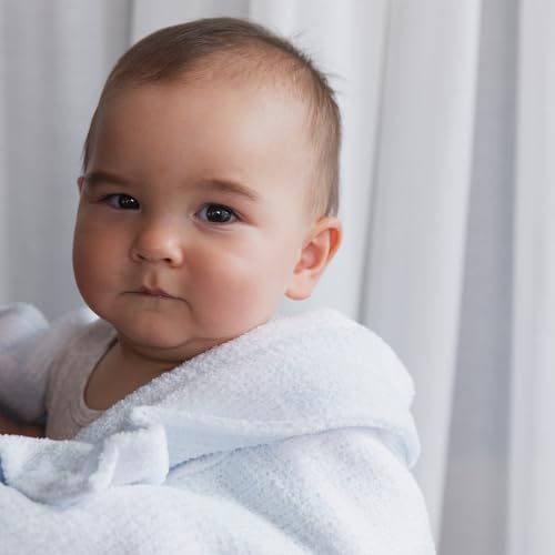Living Textiles Blue Check Chenille Knitted Soft Baby Blanket - Reversible Premium Cozy Fabric for Best Comfort - for Infant,Toddler,Newborn,Nursery,Boy,Throw,Crib,Stroller - color: Blue Check
