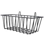 Yaegoo 6 Pack Wire Baskets, Wall Grid Panel Hanging Wire Basket, Black