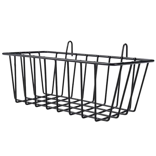 Yaegoo 6 Pack Wire Baskets, Wall Grid Panel Hanging Wire Basket, Black