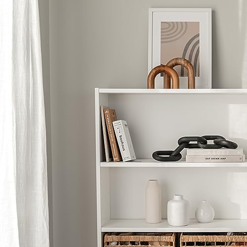 PEAKOLY Wood Arch Bookshelf Decor - Modern Shelf Decor Accents, Decorative Objects for Coffee Table, Entryway Table Sculptures, Minimalist Home Decorations for TV Console, Built in Shelves and Mantle - color: Brown