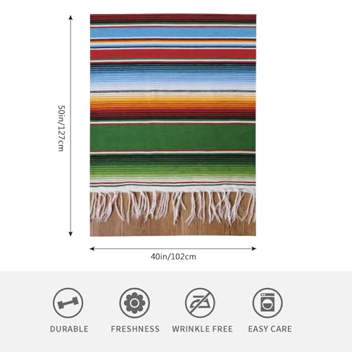 HGOD DESIGNS Mexican Style Throw Blanket Mexican Traditional National Blanket Super Soft Flannel Throw Blanket Lightweight Plush Fuzzy Bed Blanket for Bedding Sofa and Travel 40"X50" - color: Mexican Style, size: 40x50 inch
