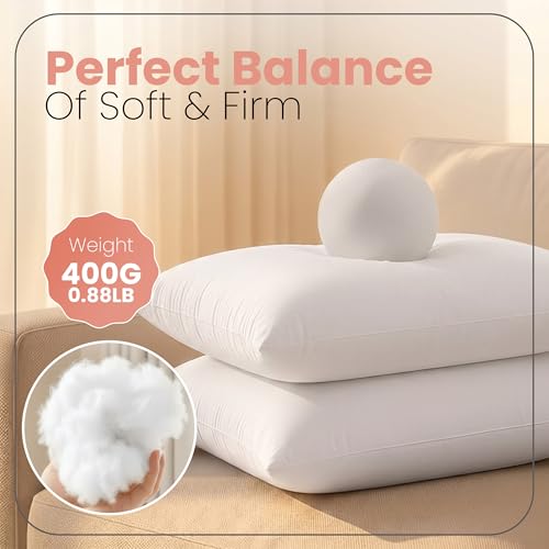 Utopia Bedding 12x20 Pillow Inserts, Set of 2, White – Indoor Decorative Throw Pillows for Bed, Sofa & Couch – Soft, Supportive & Fluffy Cushion Inserts - color: White, size: 12x20 Inch