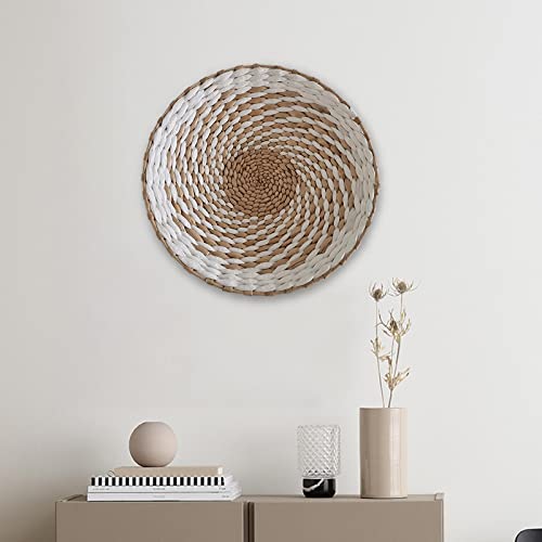 Duiaynke Woven Decor, Hanging Baskets Unique Tapestry for Hallway Bedroom Living Room Home Decorations (White 30cm) - color: White 30cm