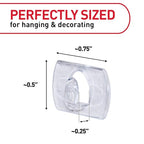 Command Clear Indoor Mini Light Clips Value Pack, 45 Clips, 54 Strips, Damage-Free String Light Hangers for Home, Room, Wall, Office, and Dorm Decor, Great for Cable Management, Holds up to 0.3 lb - style: 45 Clips