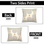 Boho Mid Century Throw Pillow Covers 18x18 Inches Modern Geometric Abstract Art Pillow Case Set of 2 Soft Velvet Couch Pillows Cushion Cover for Bed Sofa Living Room (Black, 18" x 18") - color: Black