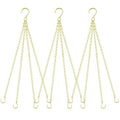 garini 3 Pack, 23 Inch Hanging Baskets Chain, Gold Hanging Chains with Hooks Flower Pot Chain Replacement Plant Hangers for Planters, Bird Feeders and Lanterns - color: Gold, size: 3P