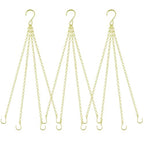 garini 3 Pack, 23 Inch Hanging Baskets Chain, Gold Hanging Chains with Hooks Flower Pot Chain Replacement Plant Hangers for Planters, Bird Feeders and Lanterns - color: Gold, size: 3P