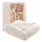 Bed Blanket, Queen Size (79 x 90 Inch), Cotton-Rich Blend, Soft Textured Woven Coverlet, Easycare, Lightweight & Breathable Bed Layering, All Season Bedding, Dove Beige - color: Dove Beige, size: Queen