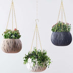 PINGEUI 8 Pack Gold Hanging Baskets Chains, 16 Inch Heavy Duty Metal Hanging Basket Chain Decorative Chains with S Hook, Plant Hanger Indoor Outdoor Replacement Hanging Chains