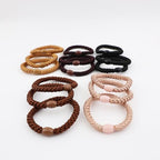 15 PCS Braided Hair Ties for Women Girls High Elastic Ponytail Holders No Damage Hair Hair Ties for Thick Thin Hair-Netural - color: Neutral-15 PCS