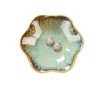 2PCS Ring Holder Dish, Small Key Bowl, Ceramic Trinket Tray Jewelry Dish Organizing Necklace Earrings for Mom Friend Sister, All Jewelries Are NOT Included. Light Green+Crystal Green.… - color: Light Green+Crystal Green