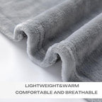 JIAHANNHA Grey Throw Blankets,Fleece Blanket Throw Size 50"×60",Super Soft Cozy Plush Light Grey Blanket for Couch Sofa Bed,Flannel Lightweight Warm Bed Blankets - color: Grey, size: Throw(50"×60")