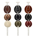 3 PCS Macrame Hat Hangers for Wall, Bohemian Hand Weaving Boho Hat Rack Organizer for Cowboy, Wide Brim, Bowler & Fedora Hats, Decorative Western Door & Wall Hanging Display (3 Hats Style)