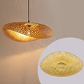 23.62" Bamboo Light Shade,Hand-Woven Bamboo Rattan Hanging Lamp Shade Wicker Chandelier Shade,for Dining Living Bedroom Kitchen Farmhouse 1-Pack - color: Bamboo 23.62 in 1-Pack
