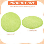 uxcell Round Stool Cushion, 10 x 10 Inch Round Seat Pads with Elastic Straps, Anti-Slip Soft Round Pad Chair Seat Cushions for Dining Chairs Kitchen Bar High Stool, Light Green - color: Light Green, size: 10 x 10 Inch