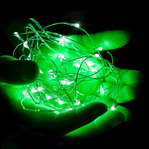 Ineximun 24 Pack LED Fairy Lights Battery Operated 7Ft 20Led Mini String Lights Waterproof Christmas for Mason Jars Bedroom DIY Party Wedding Christmas Decor Green - color: Green
