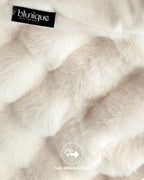 Ultra Soft Cozy Faux Fur Throw Blanket, Fuzzy Plush Thick Bubble Blanket, Oversize Luxury Fluffy Blanket for Couch, Bed, and Living Room, 60x80 Inches, Cream White - color: Cream White, size: Twin