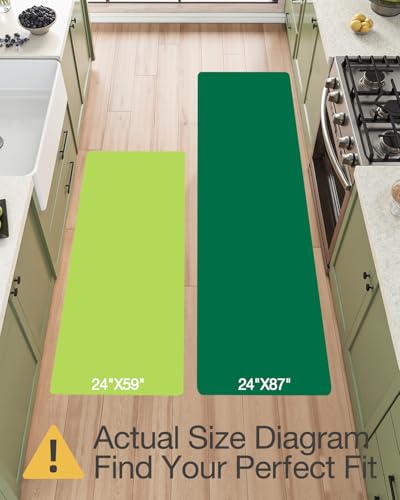 LUMI Anti Fatigue Kitchen Cushioned Mat for Floor, Padded Waterproof Runner for Standing, Stain Resistant Comfort Rugs for Home, Sink, Laundry, 24x59 - color: Cream Black, size: 59"L x 24"W x 0.4"Th