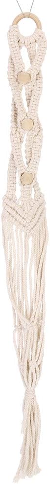 KIMISS Bohemian Style Tassel Flowerpot Plant Hanger - Hand Woven Cotton Rope Hanging Decor for IndoorOutdoor (Work-Woven Cotton Rope Flower Pot mesh Bag)