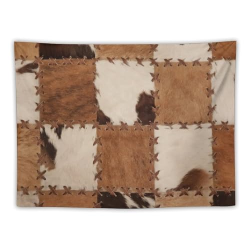 DDCBNS Cowhide Tapestry Wall Hanging,3D Printed Farm Animal Skin Cow Fur Print Brown Wall Hanging Tapestry Wall Art Home Décor for Bedroom Living Room Dorm Wall Décor 40" x 30" - color: Animal Skin_9, size: 40"L x 30"W